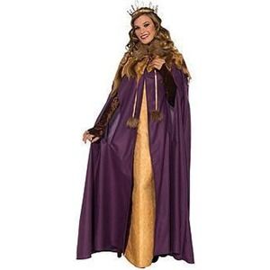 Medieval Maiden's Cloak, Game of Thrones Cape, Purple & Faux Fur
